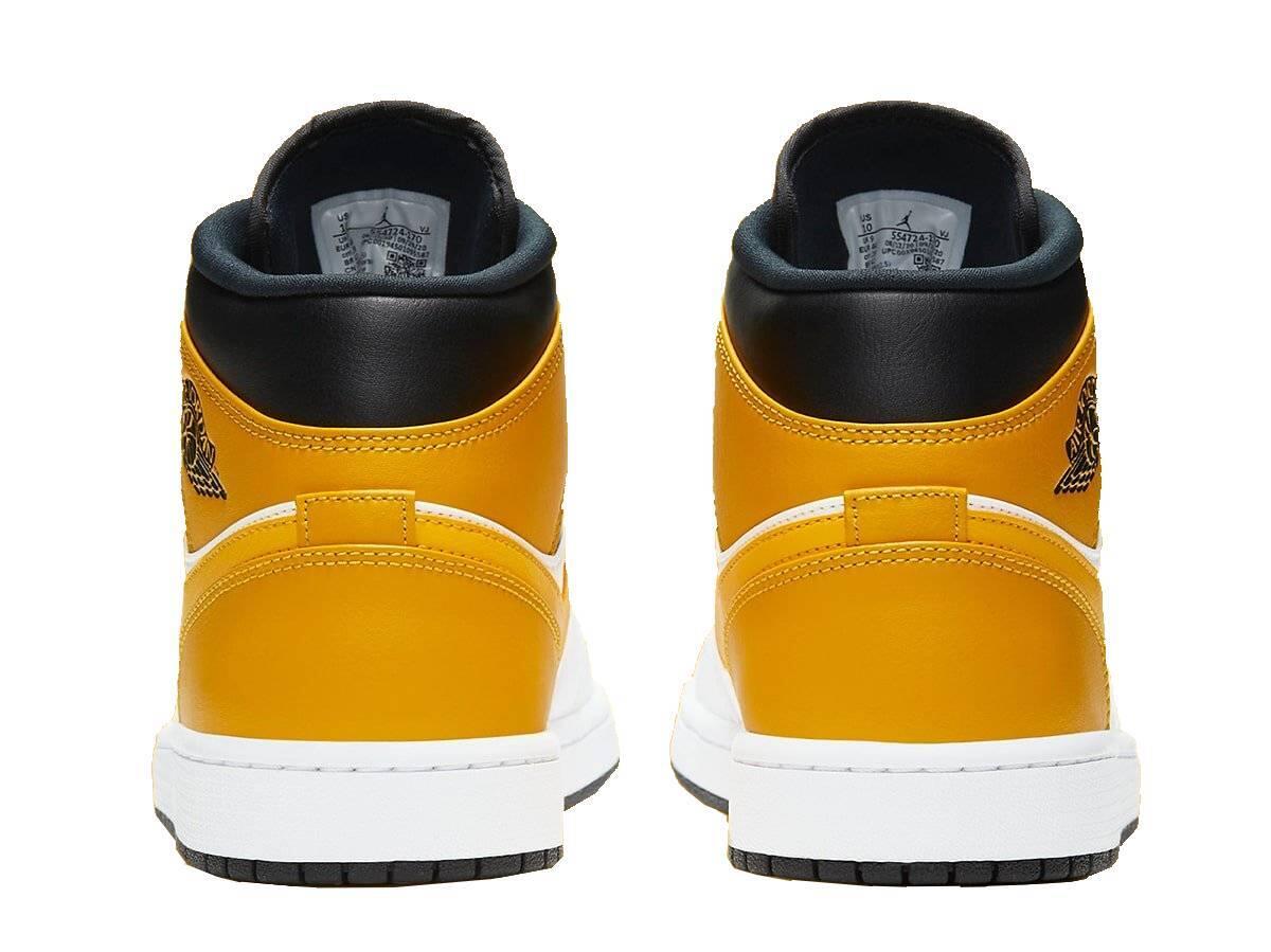Scarpe - basket - air jordan 1 mid - university gold/nero 4/5