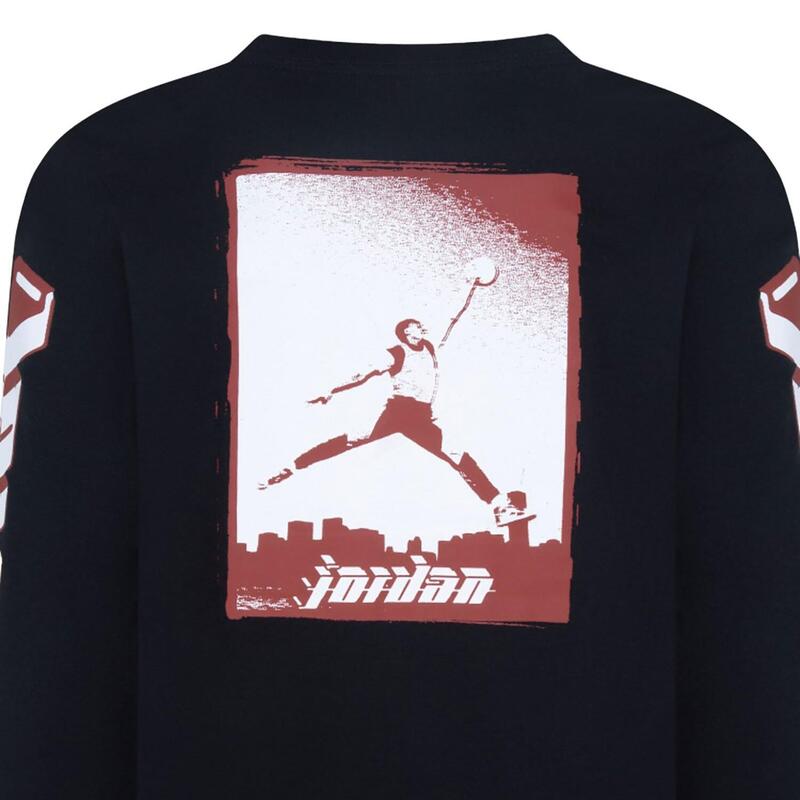 T-shirt ragazzo jordan chicago motion - nero