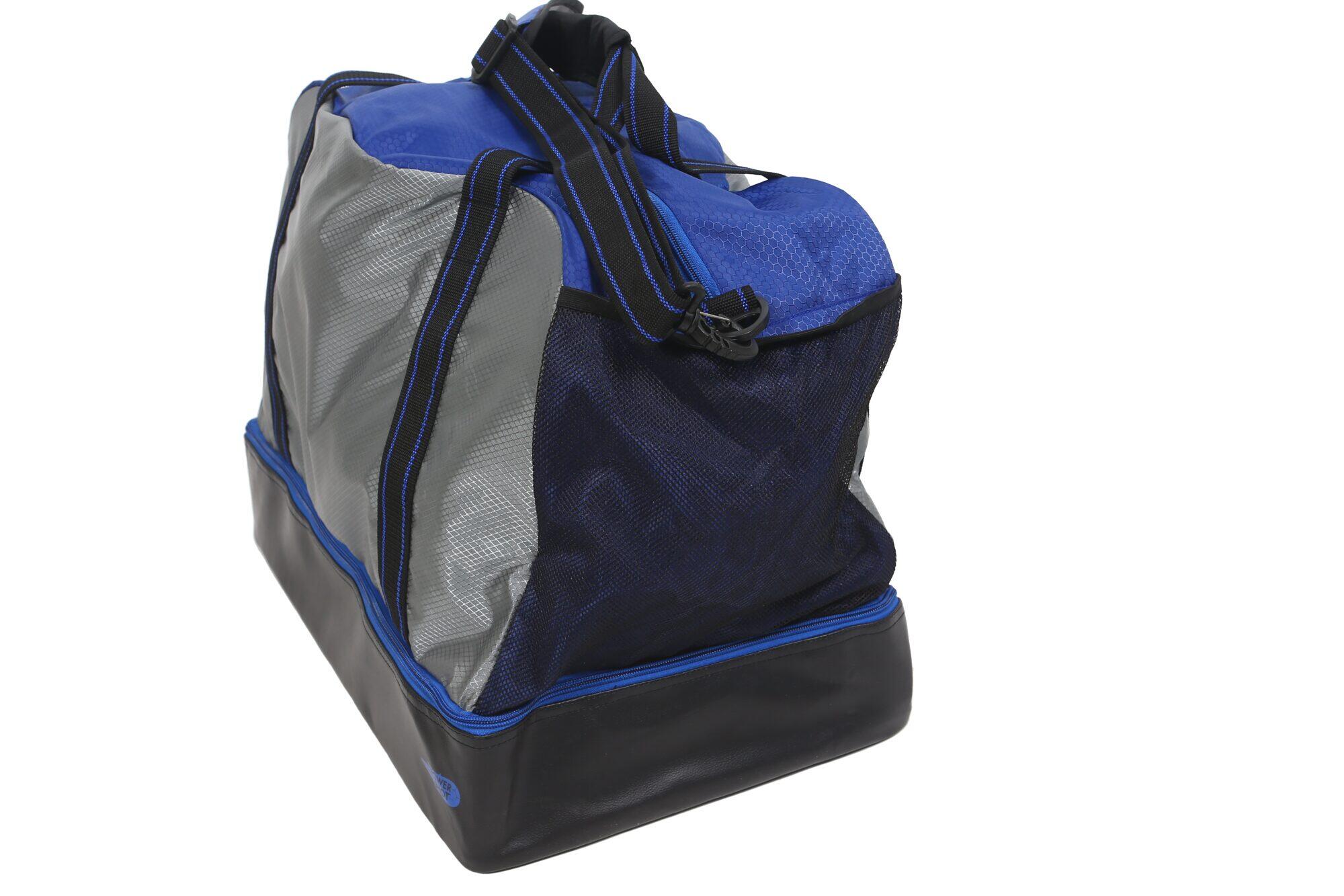 Sac de sport écologique Cubico - Etanche - Bleu et noir 3/6