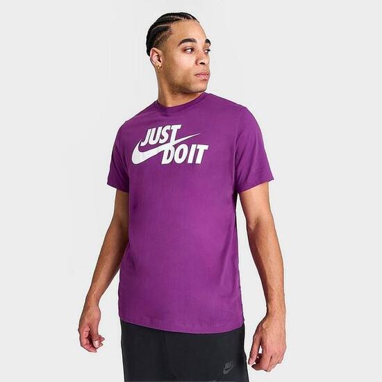 T-shirt uomo nike sportswear just do it - viola