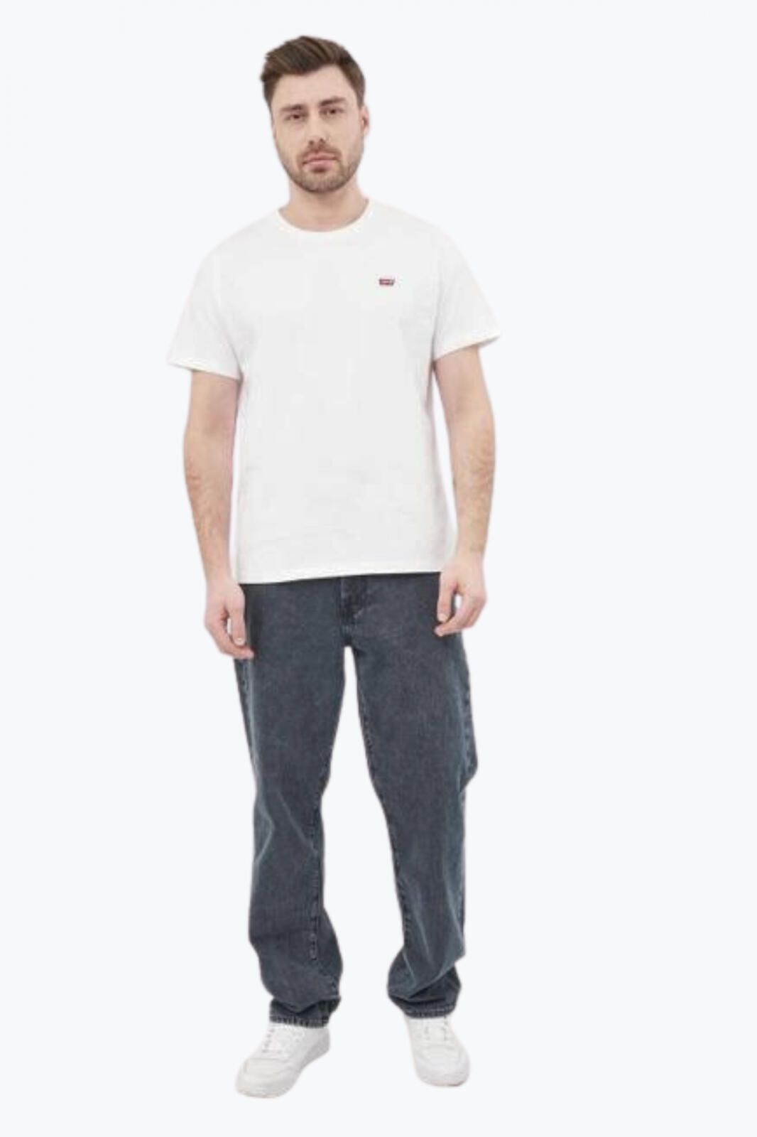 T-Shirt für Herren Levis kleines Logo Weiß. 6/7