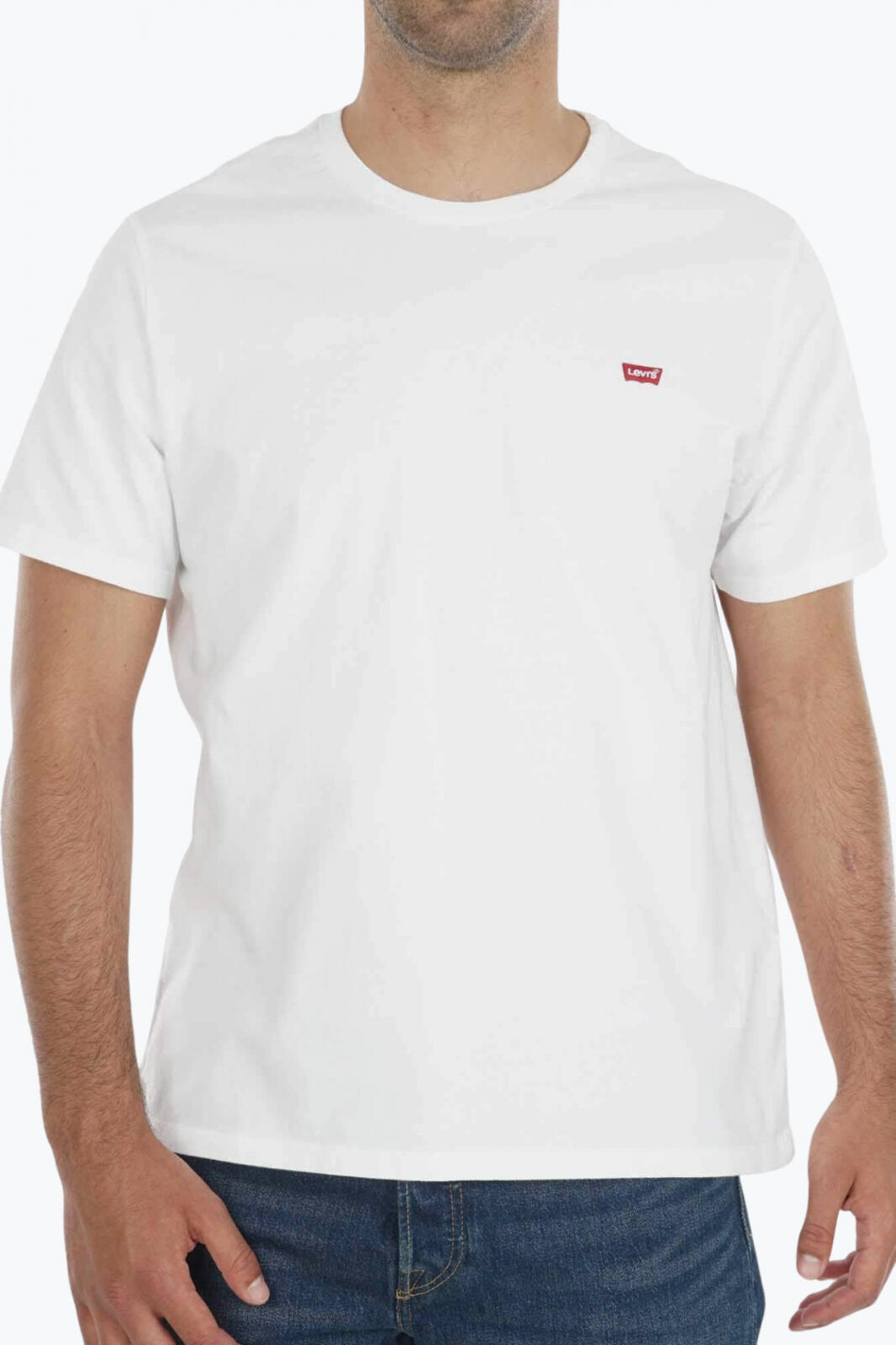 T-Shirt für Herren Levis kleines Logo Weiß. 4/7