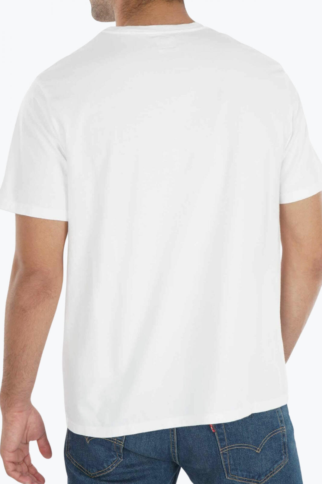T-Shirt für Herren Levis kleines Logo Weiß. 5/7