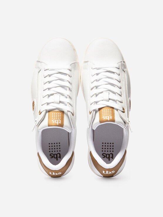 Chaussures confort Homme - LILLIAN Blanc + Curry 3/5