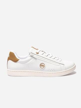 Chaussures confort Homme - LILLIAN Blanc + Curry
