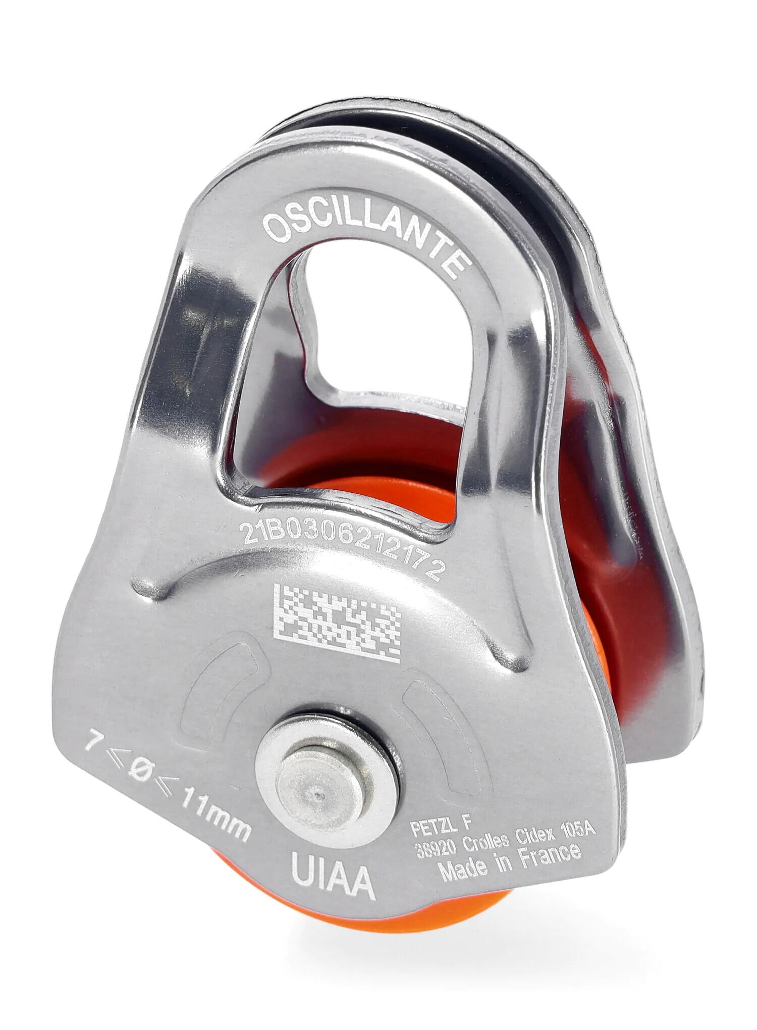 Poulie oscillante Petzl compacte 42 g flasques aluminium réa nylon 7–11 mm 71 % 2/3
