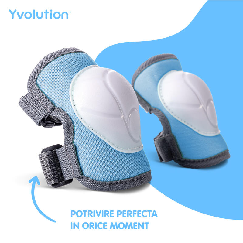 Set protezione per roller, bambino/bambina, azzurro