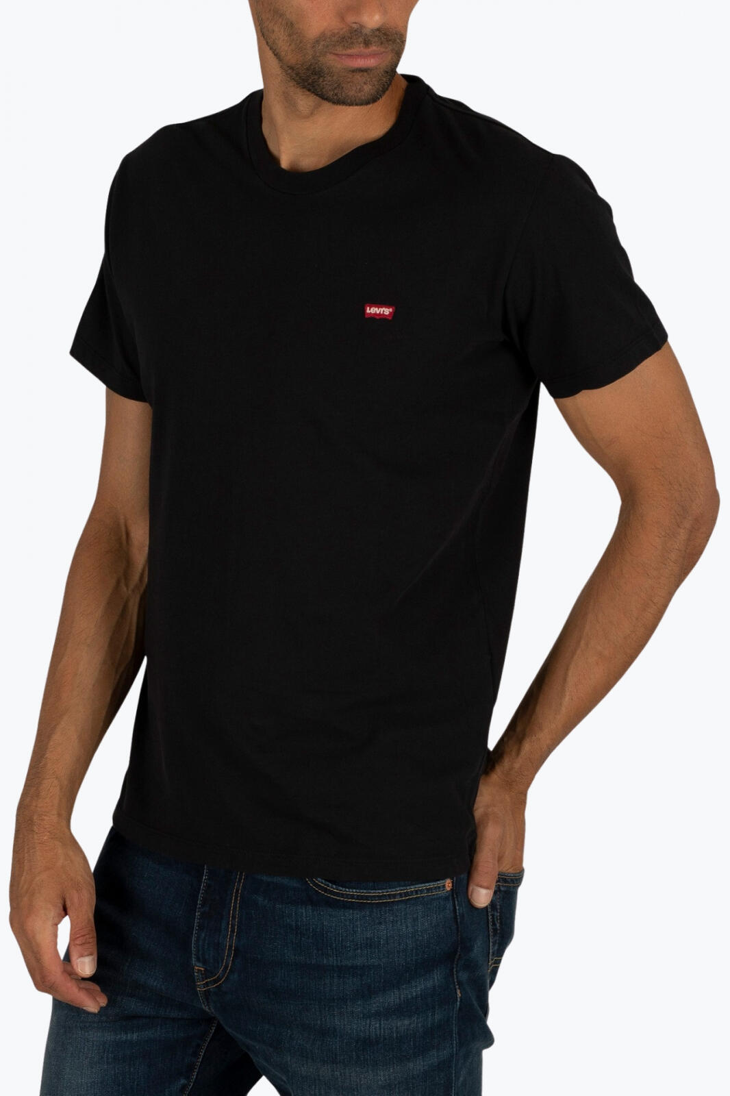 T-shirt pour homme Levis Logo petit Noir. 5/7