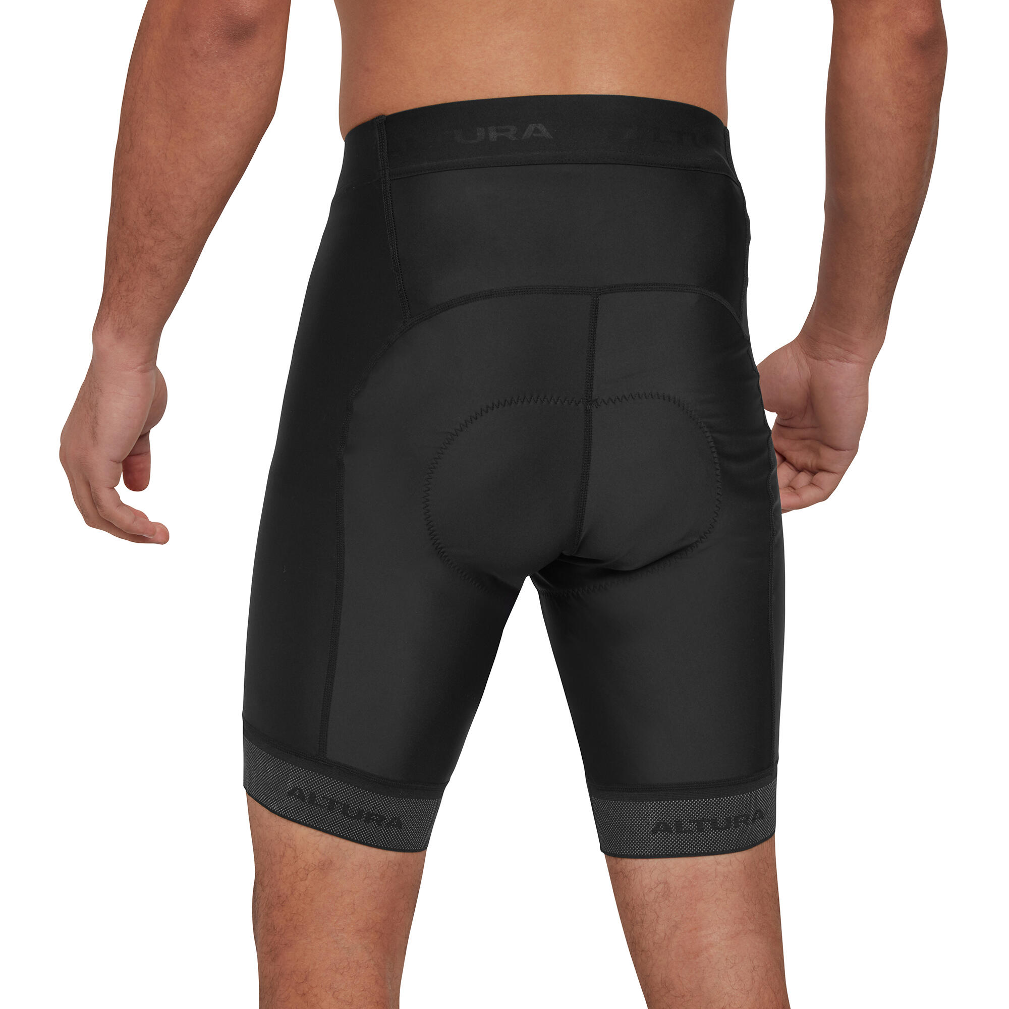 Progel Plus Men's Waist Shorts Road Black Chamois Pad 2/5