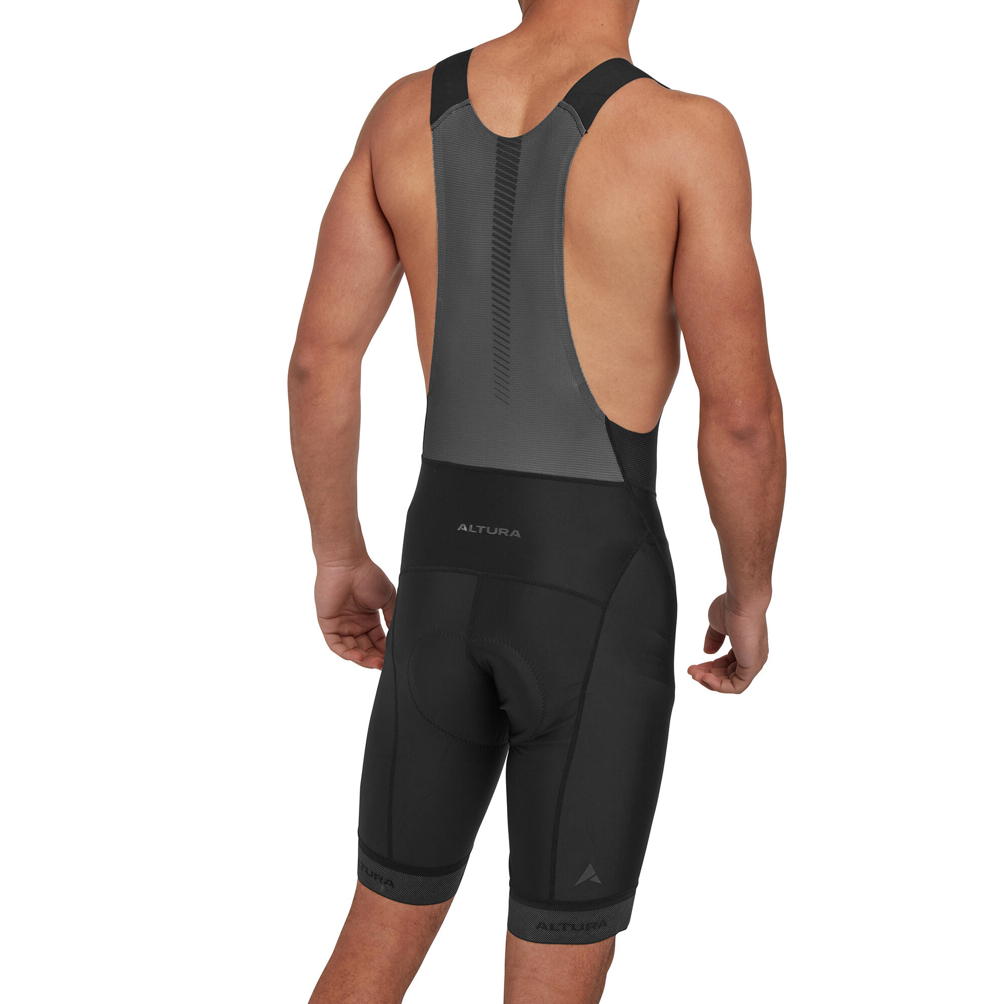 Progel Plus Men's Bib Shorts Road Black Chamois Pad 2/5