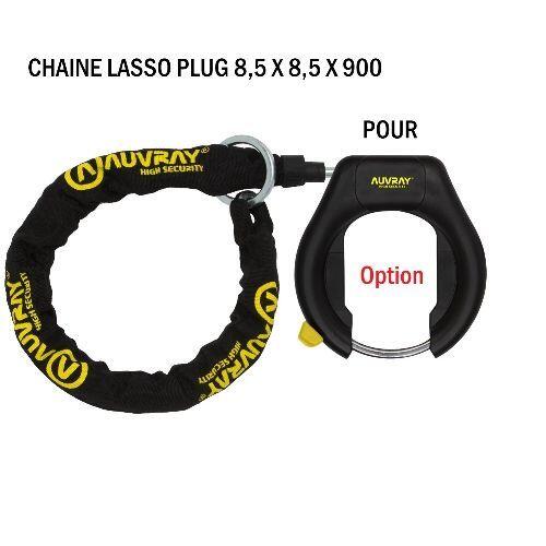 Antivol chaîne lasso plug Auvray Evo Lock Long. 90 Ø 8.5 2/3
