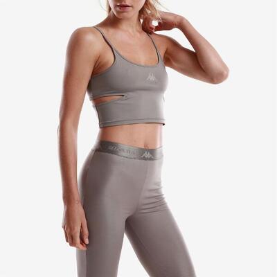 Pantaloncini sportivi da donna in nylon grigio da sport street