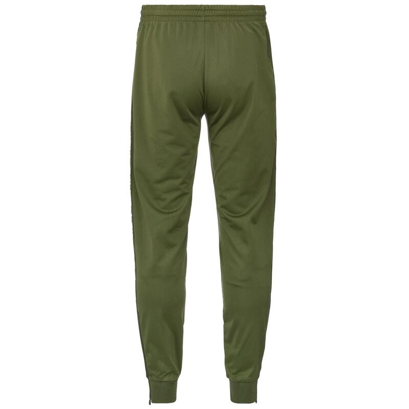 kappa pantaloni da bambino in poliestere verde da allenamento