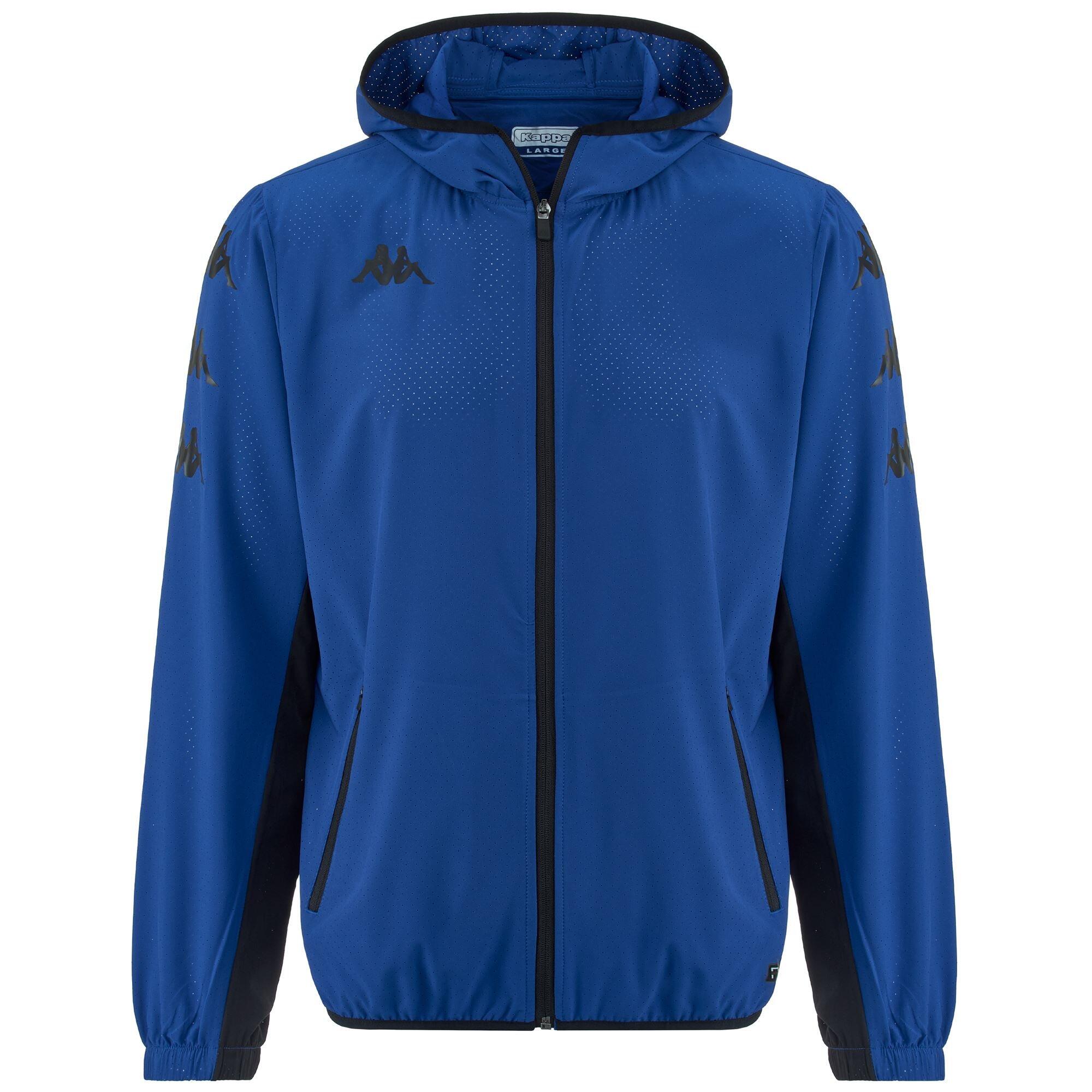 KAPPA kappa giubbotto da uomo in poliestere blu da fitness