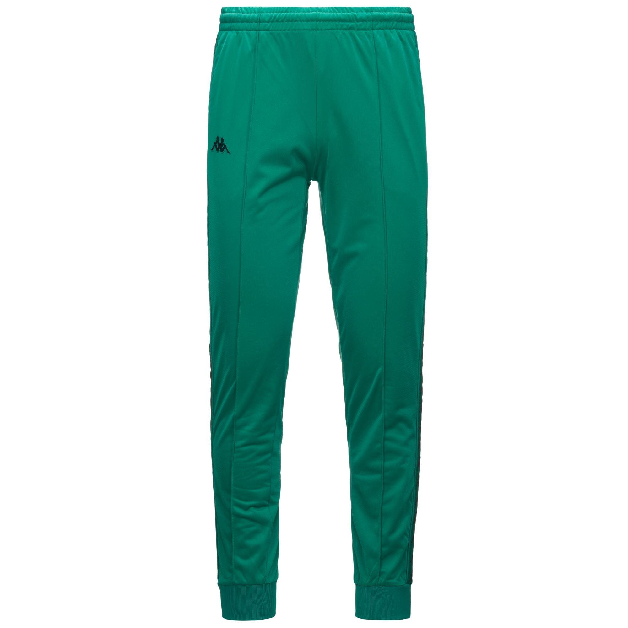 KAPPA kappa pantaloni da uomo in poliestere verde da fitness