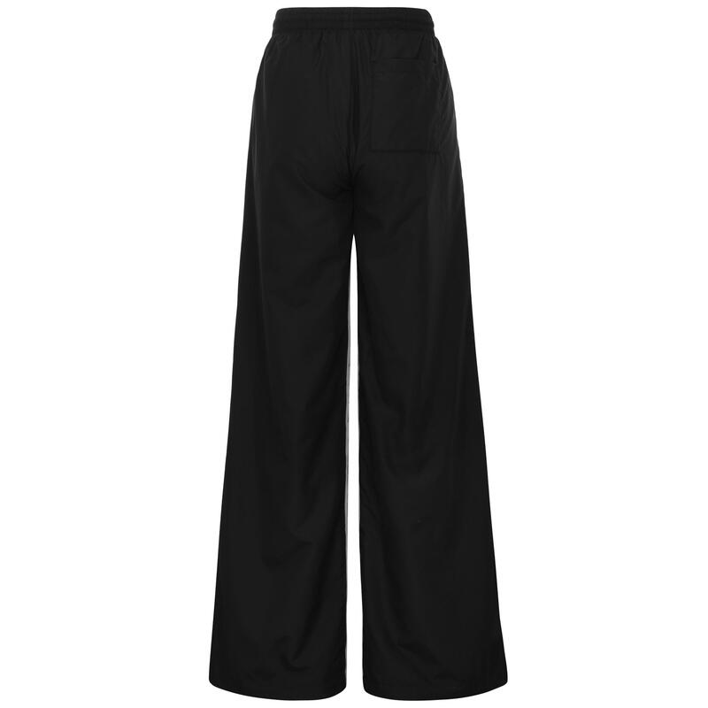 kappa pantaloni da donna in poliestere nero da fitness