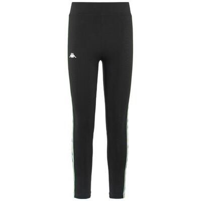 Pantaloni tuta da donna in cotone nero da sport street