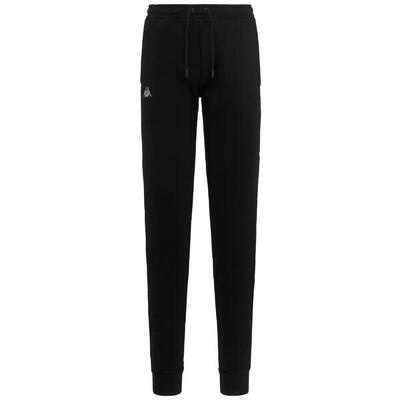 kappa pantaloni da donna in cotone nero da fitness