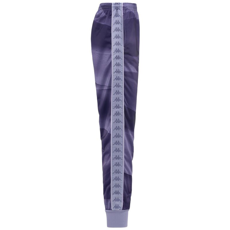 kappa pantaloni da donna in poliestere viola da fitness