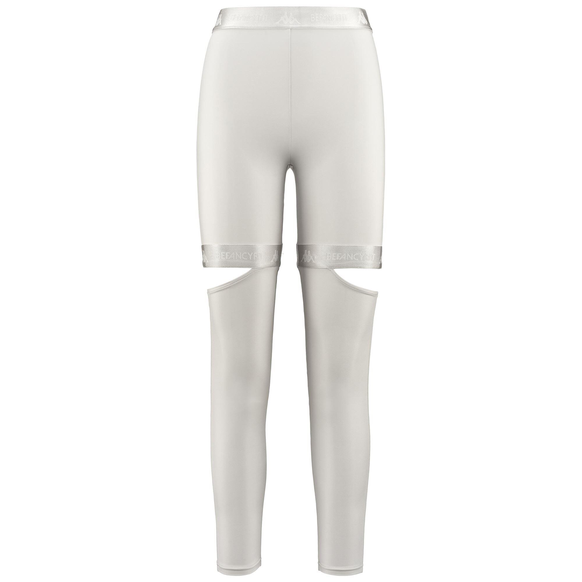 Pantaloni tuta da donna in nylon grigio da sport street 2/7