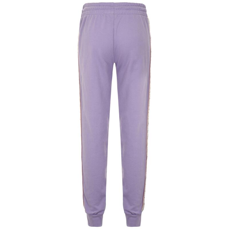 kappa pantaloni da donna in cotone viola da fitness