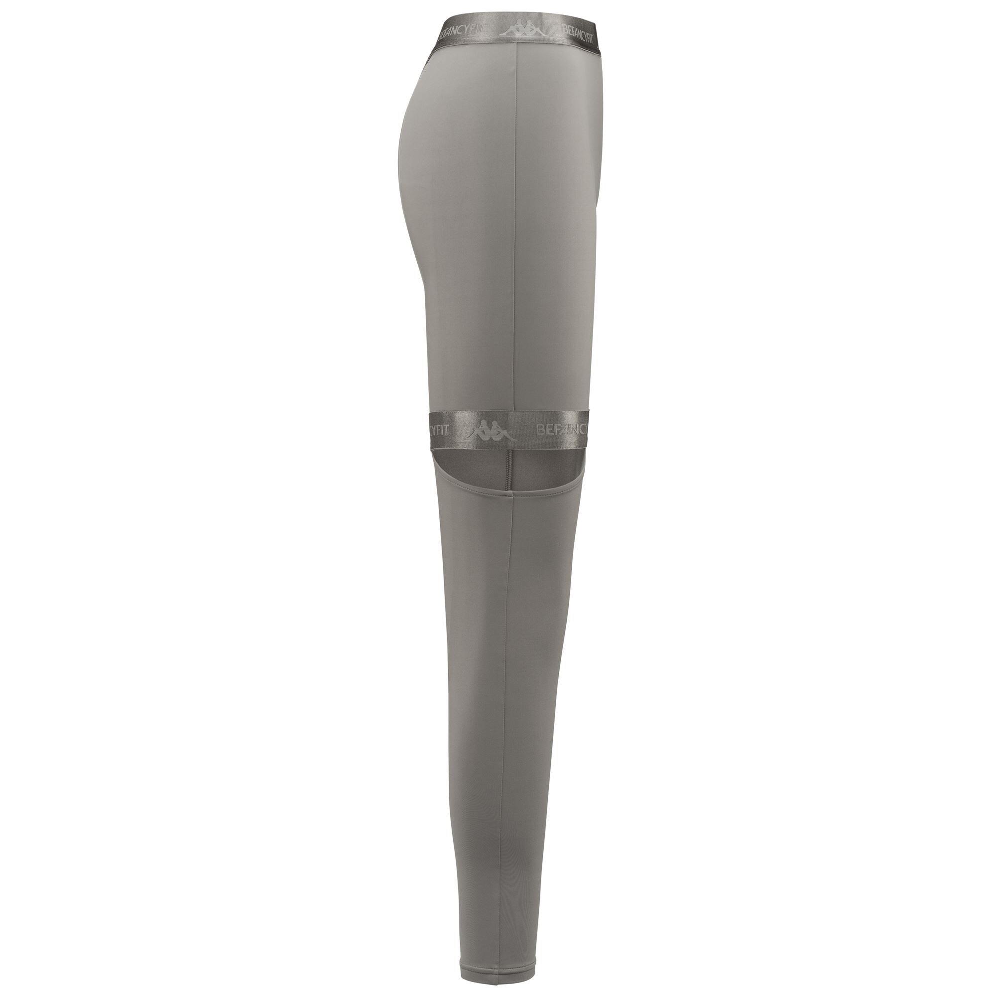 Pantaloni tuta da donna in nylon grigio da sport street 3/7