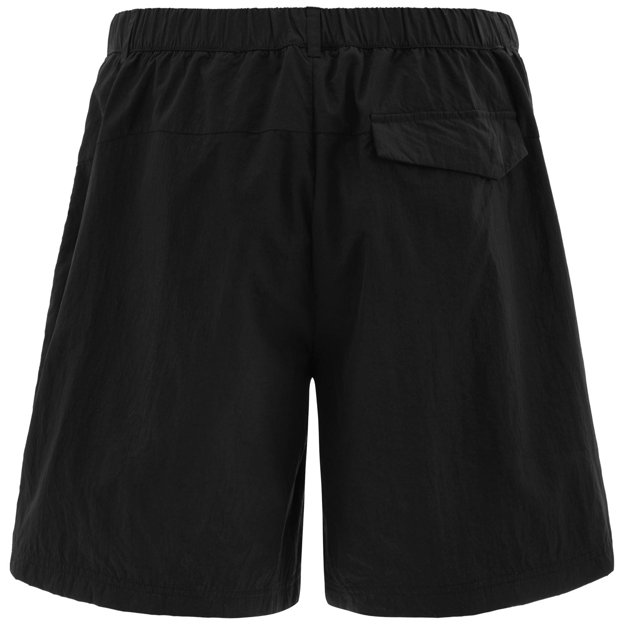 kappa pantaloncini da uomo in nylon nero da fitness