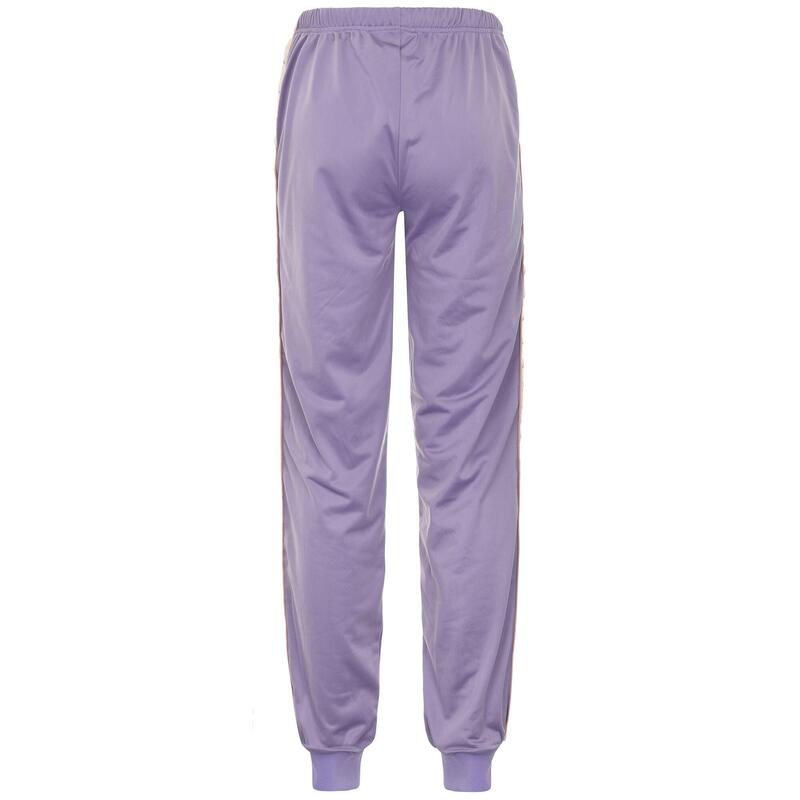 kappa pantaloni da donna in poliestere viola da fitness