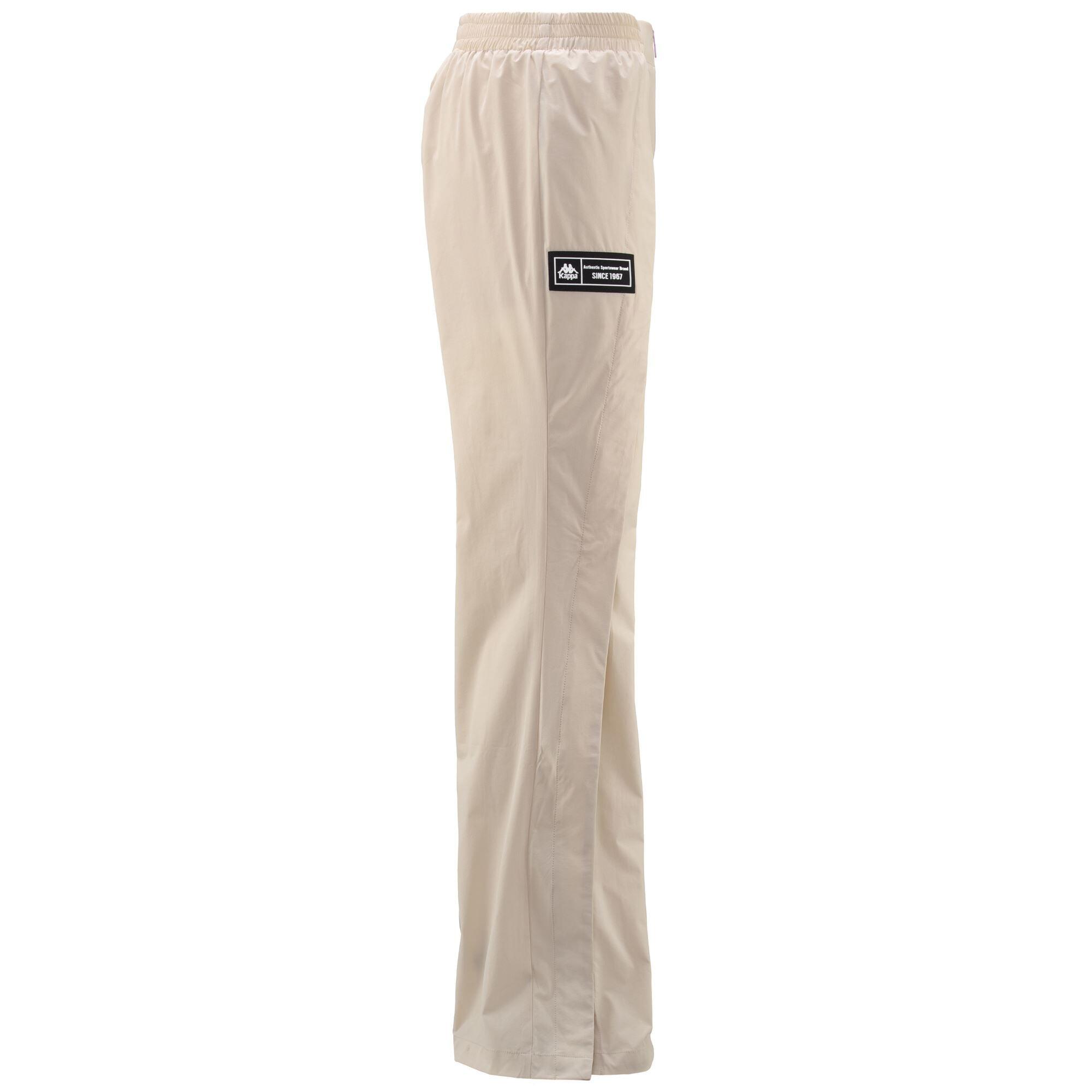 Pantaloni tuta da donna in nylon beige da sport street 2/5