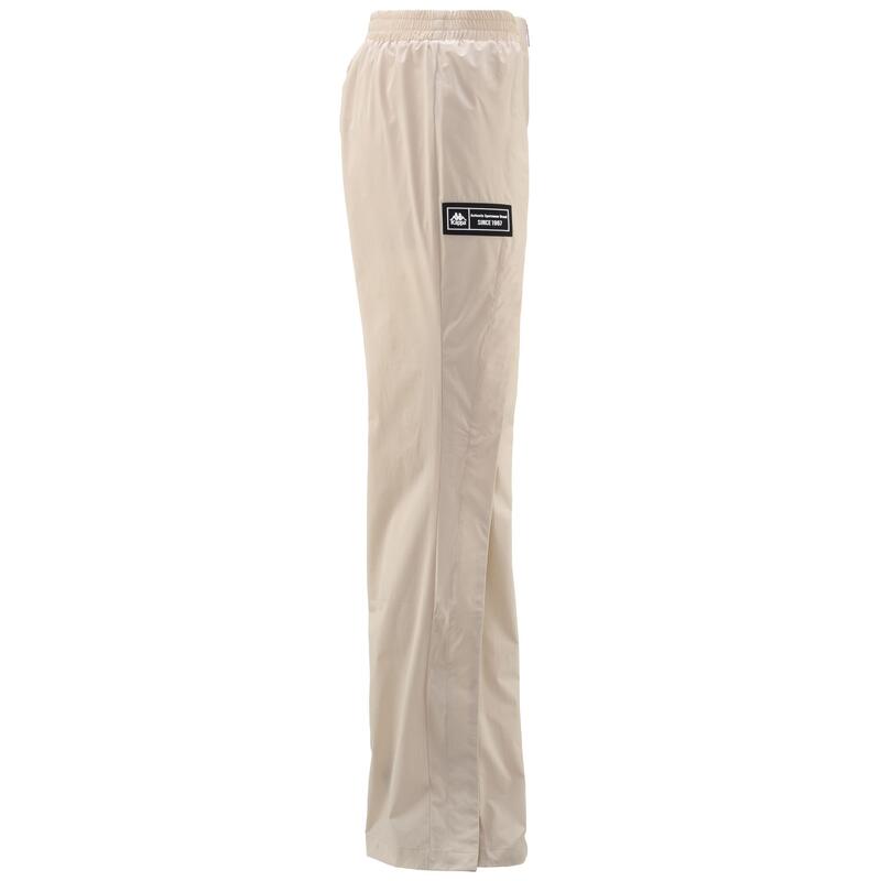 kappa pantaloni da donna in nylon beige da fitness