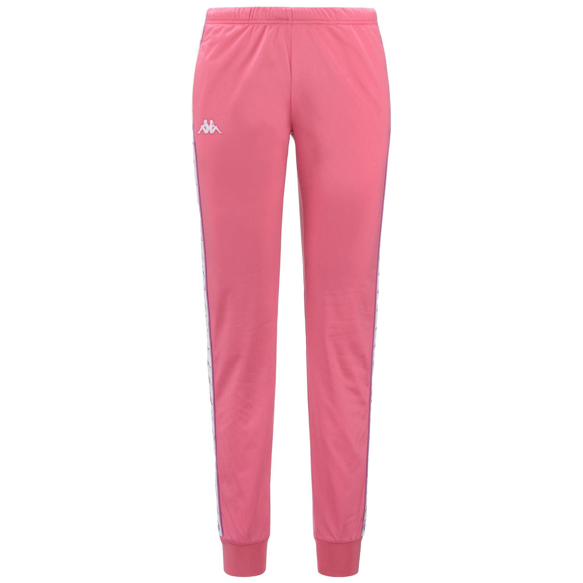 KAPPA pantaloni da donna in poliestere rosa da fitness