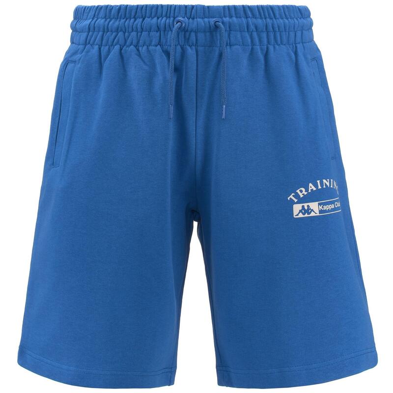 kappa pantaloncini da uomo in cotone blu da fitness