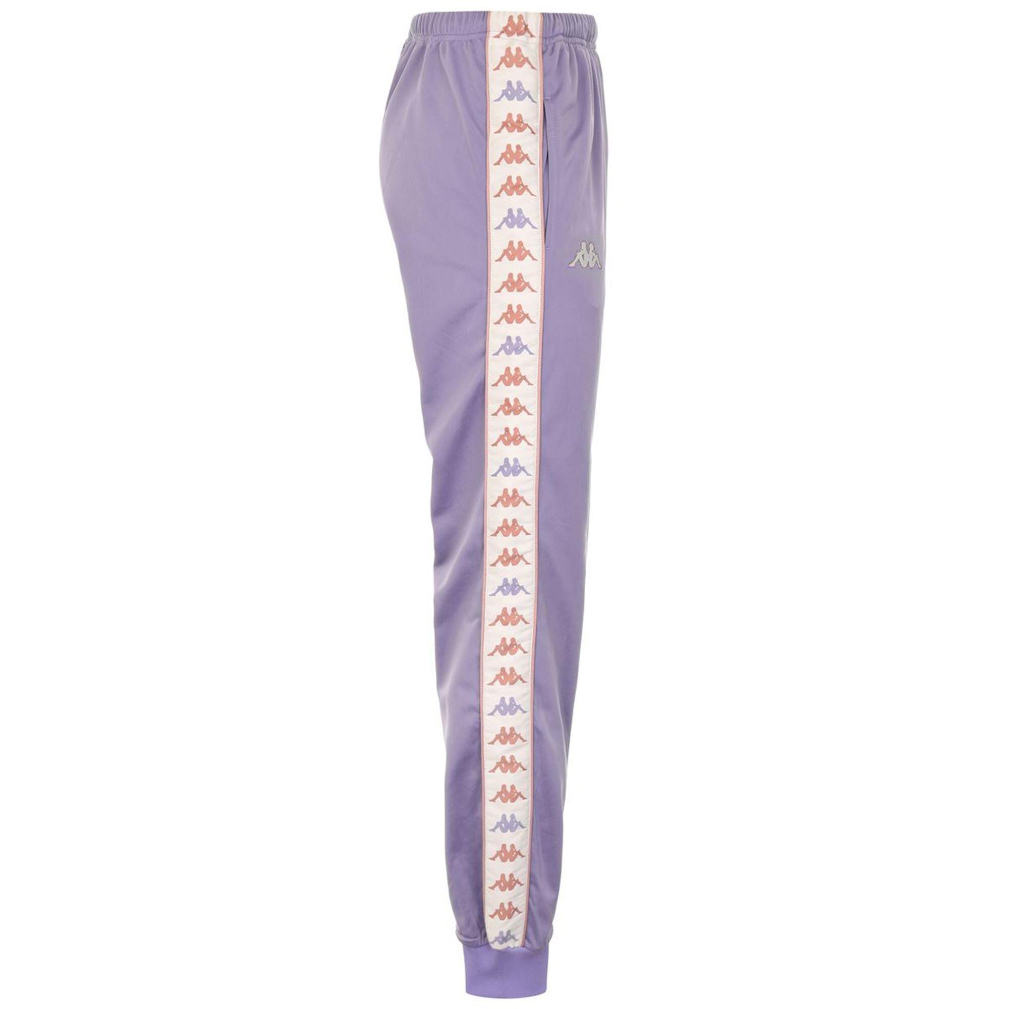 pantaloni da bambina in poliestere viola da allenamento 2/4