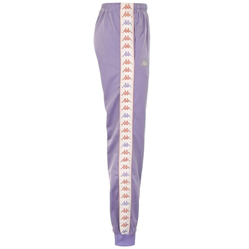 kappa pantaloni da donna in poliestere viola da fitness