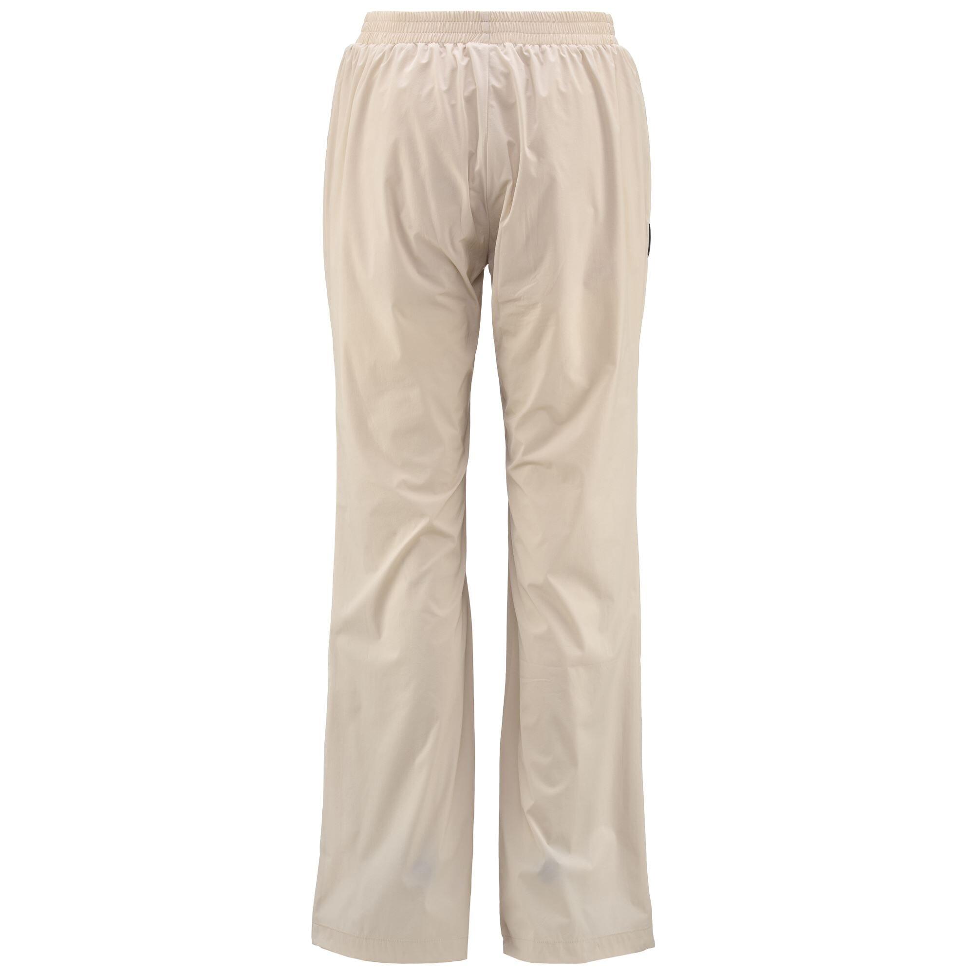 Pantaloni tuta da donna in nylon beige da sport street 3/5