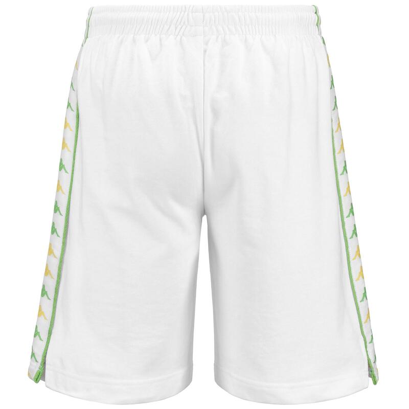 kappa pantaloncini da uomo in cotone bianco da fitness