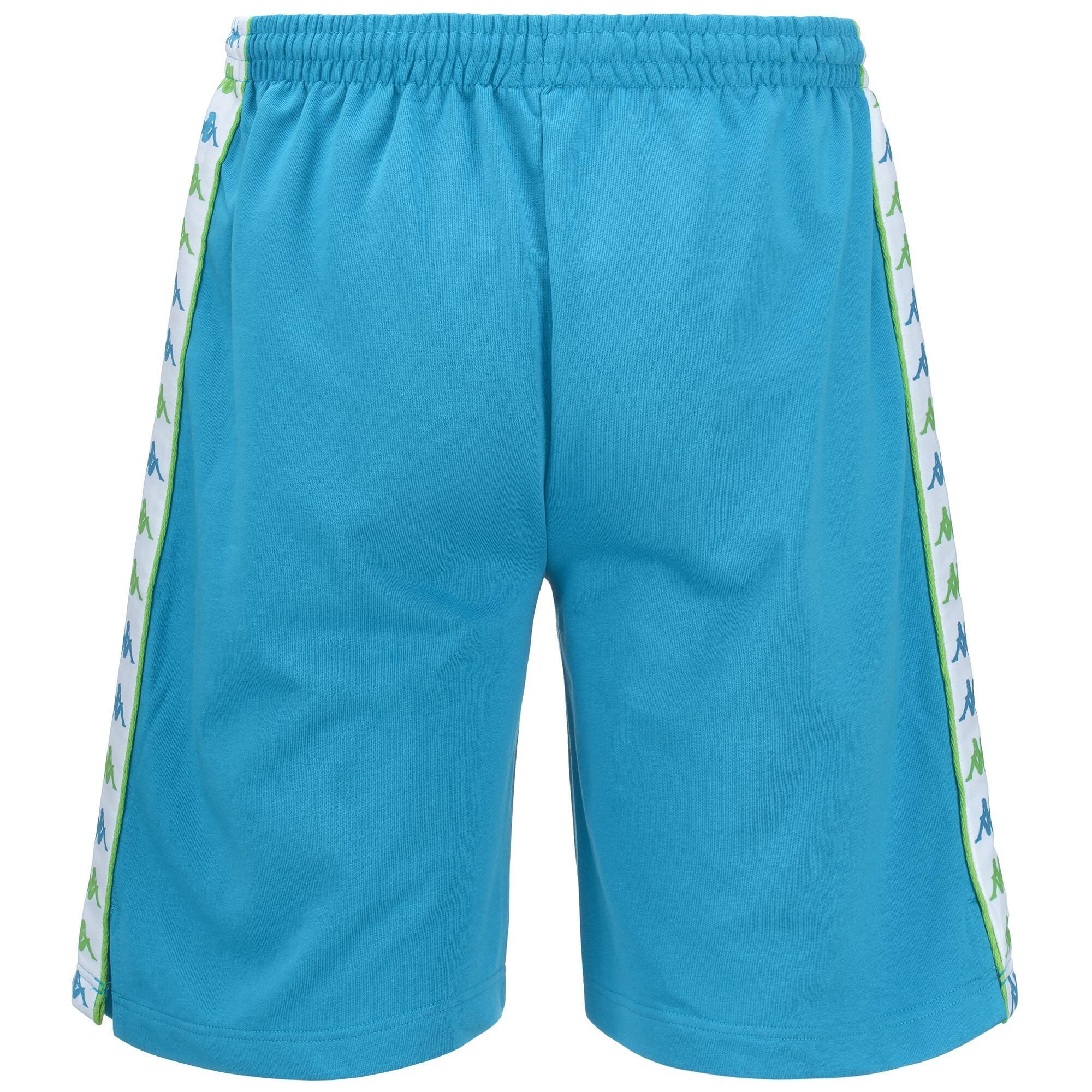 pantaloncini da bambino in cotone blu da allenamento 3/4