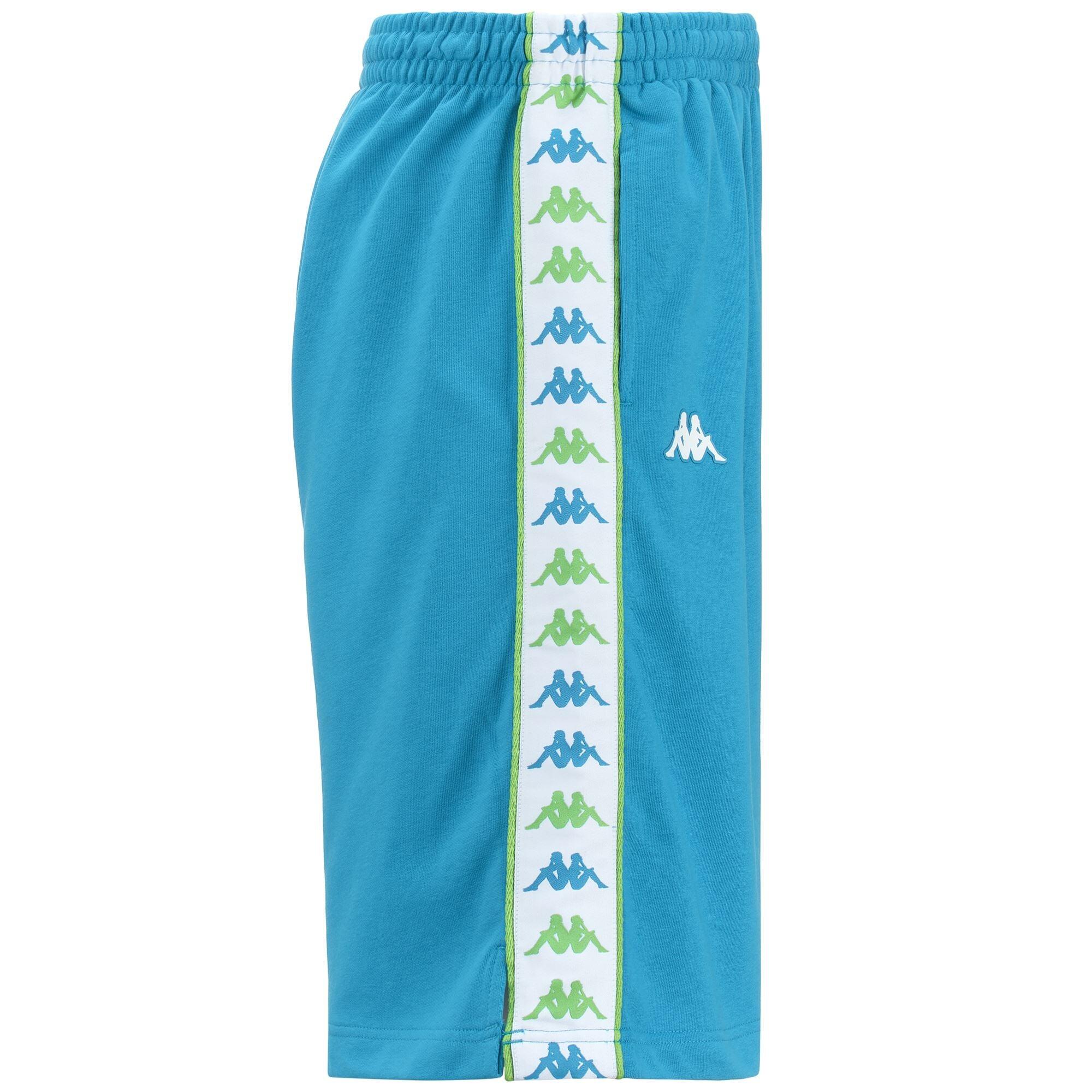 pantaloncini da bambino in cotone blu da allenamento 2/4