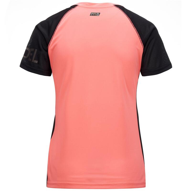 kappa t-shirt da donna in poliestere nero da padel