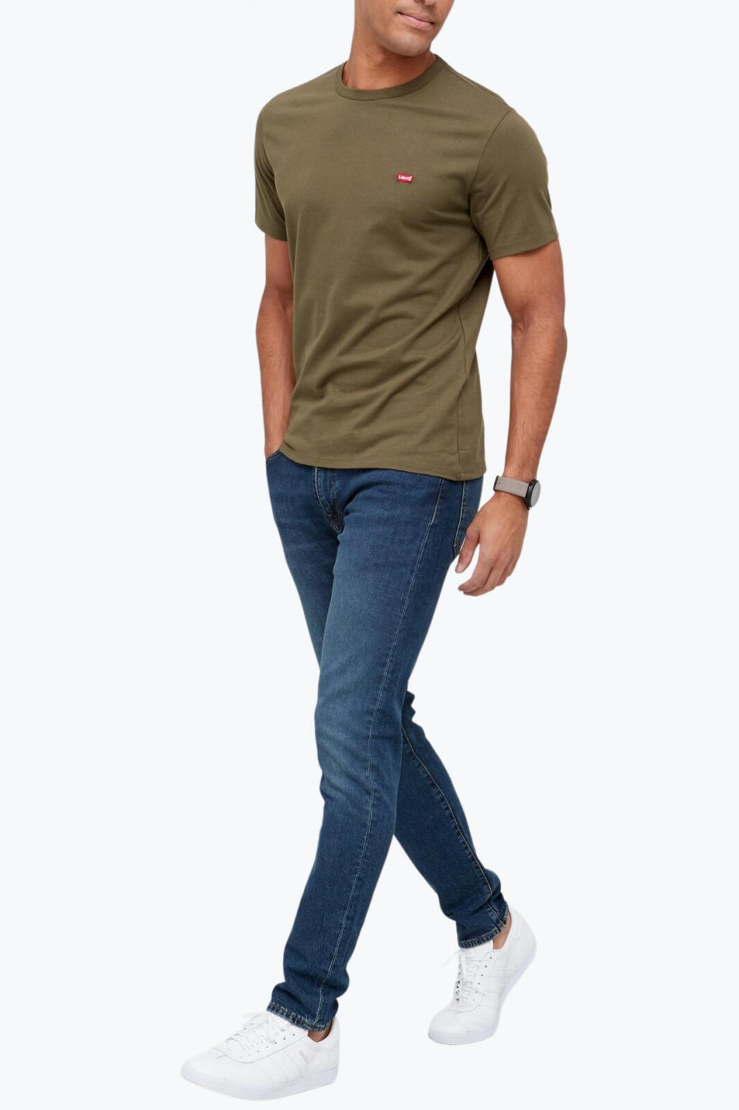 T-shirt pour homme Levis Logo petit Vert. 4/6