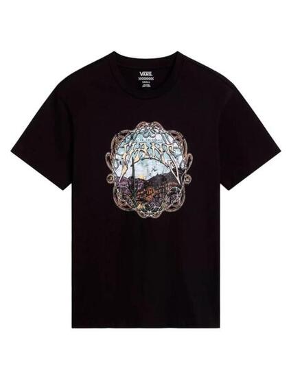 Maglietta a maniche corte da donna Vans Cnyn script nera