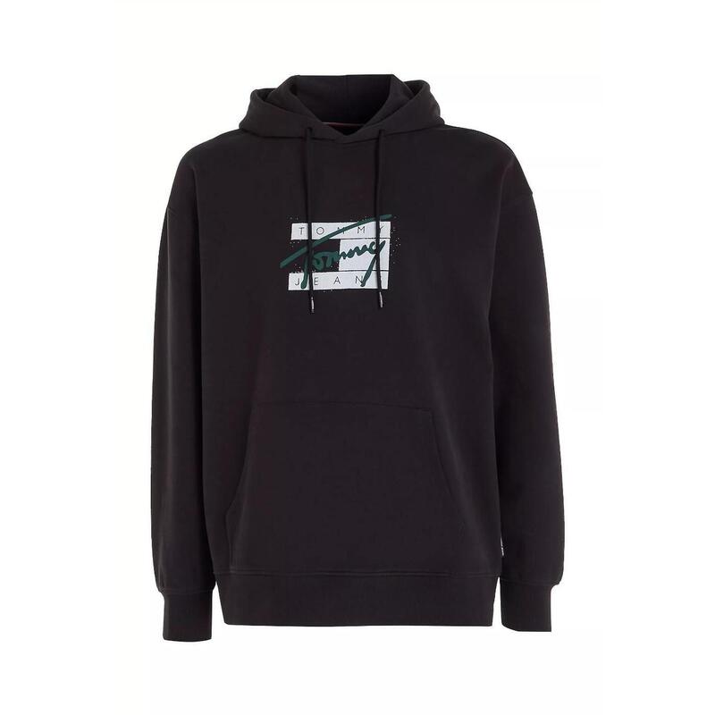 Sudadera para Hombre Tommy hilfiger  relaxed graffiti Negro