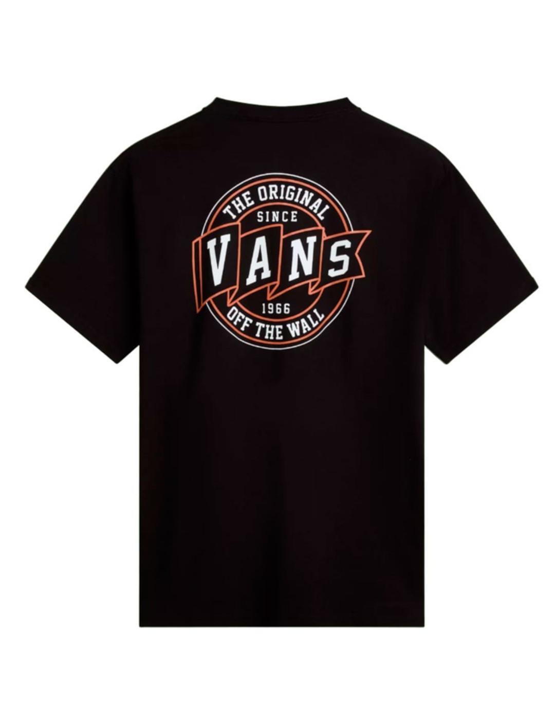 Camiseta de manga curta para Homem Vans og pennant Preto 2/3