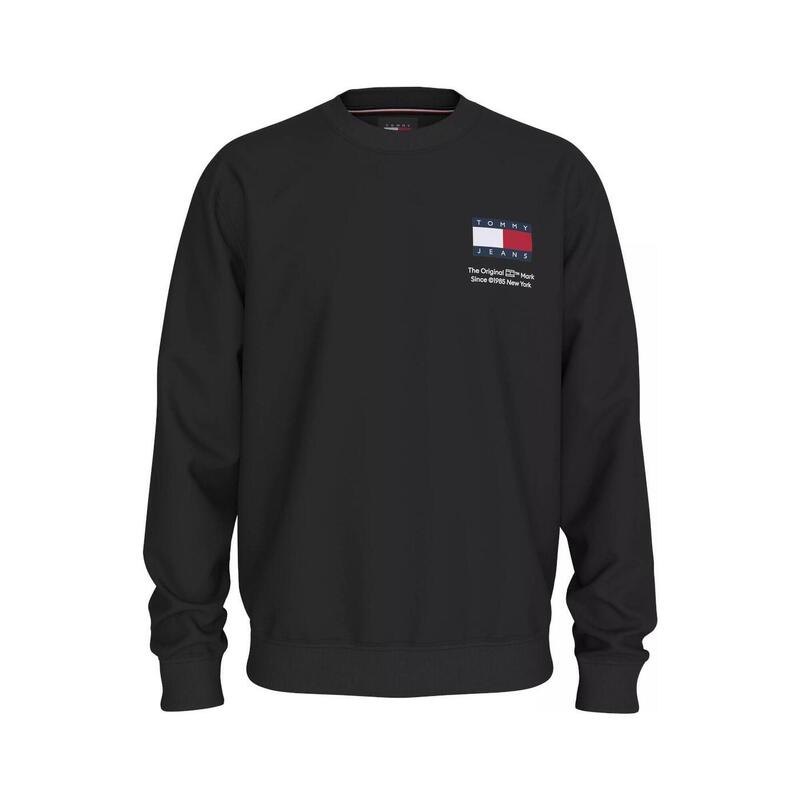 Sudadera para Hombre Tommy hilfiger Reg flag Negro