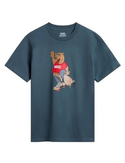 Camiseta de manga corta para Niño Vans Peace oso Azul