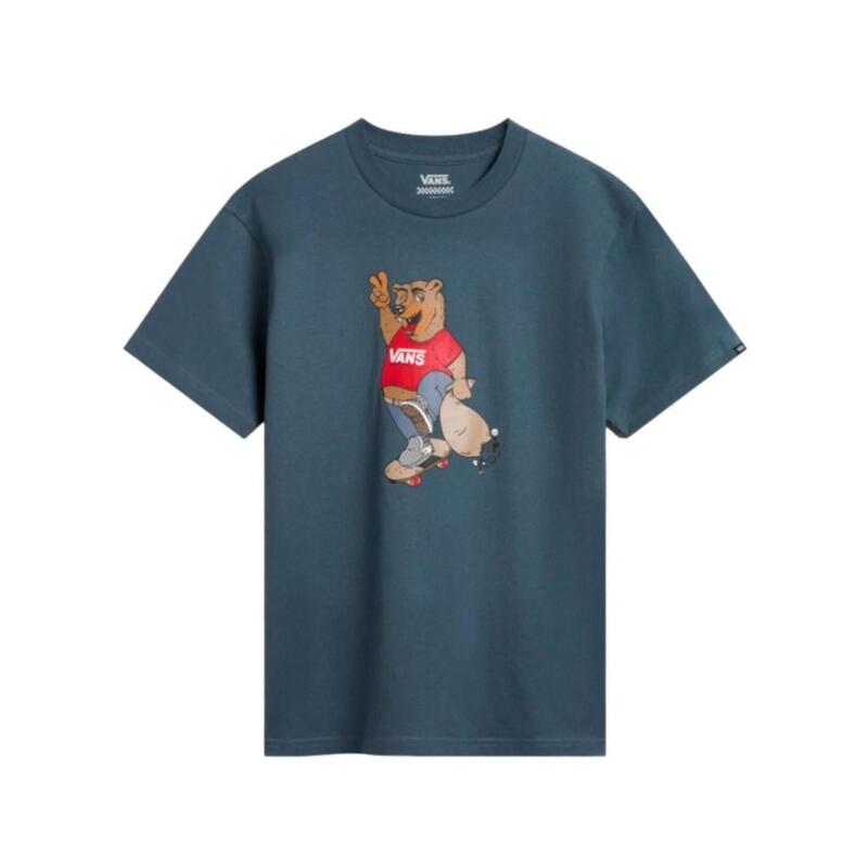 Camiseta de manga corta para Niño Vans Peace oso Azul