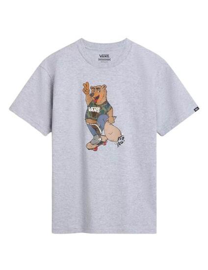 Camiseta de manga corta para Niño Vans Peace oso Gris