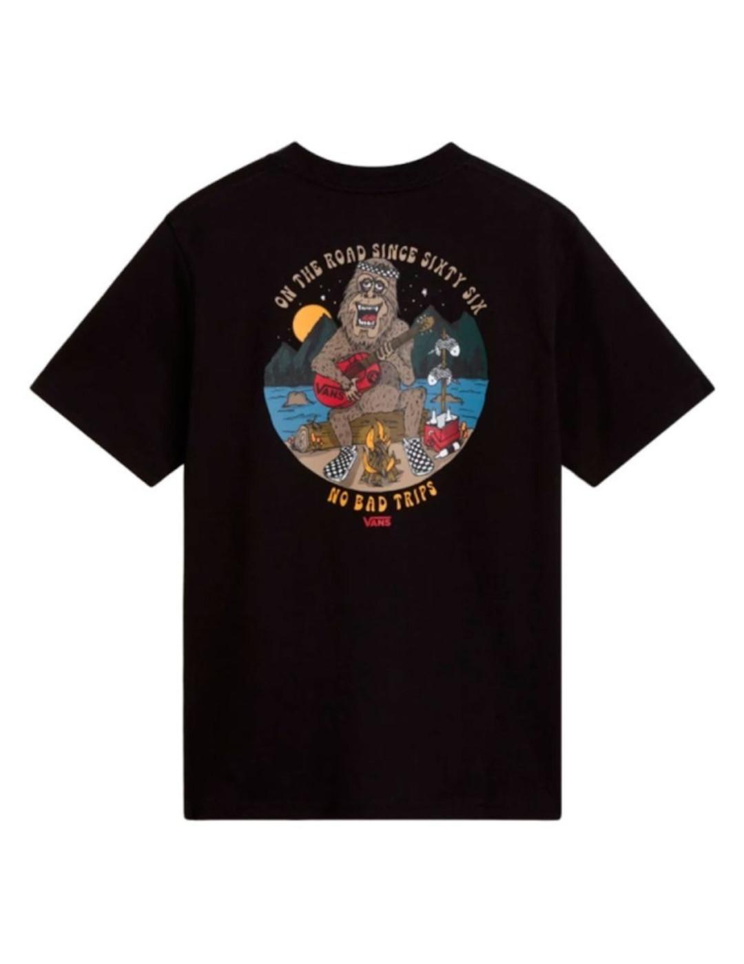 T-shirt à manches courtes pour enfant Vans Squatch chansons Noir 2/3