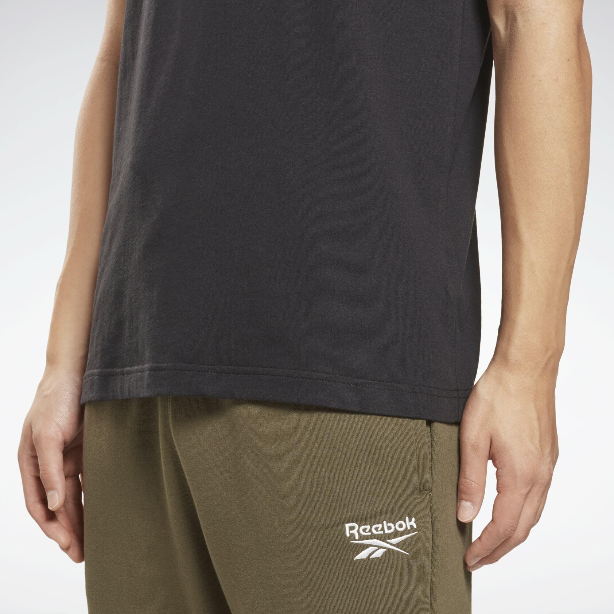 Koszulka z krótkim rękawem Męska Reebok BIG LOGO TEE HD4222 Czarny 6/6