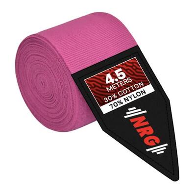 Boks bandage 4.5m elastische ondersteuning - roze